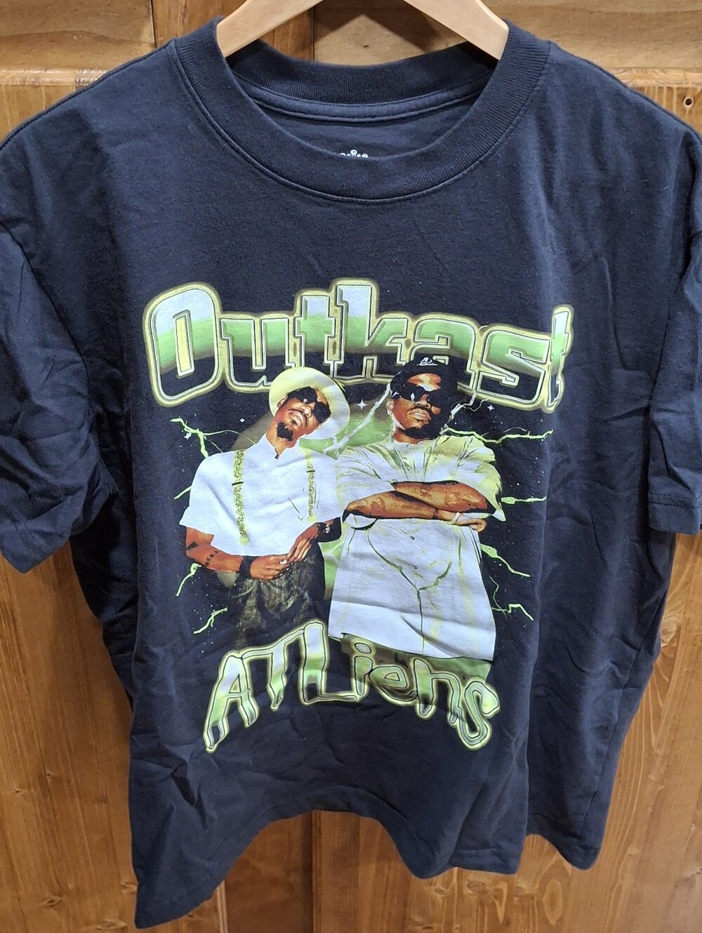Outkast Black Graphic Tee - ATLien Design Mens Large